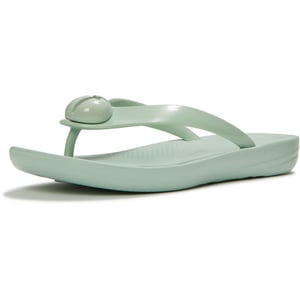 Fitflop iQushion Glossy-Button Polyurethan Damen Mint Whisper Flip-Flops