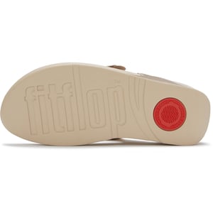 Fitflop Lulu Flower Zehensteg-Polyurethan Damen Platino Sandalen