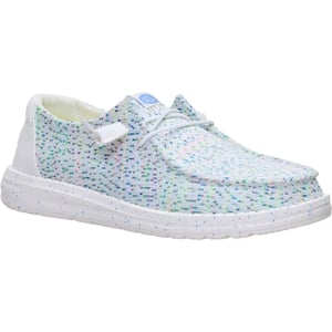 HEYDUDE Wendy Stretch Polyester Damen Loafers Weiß/Mehrfarbig