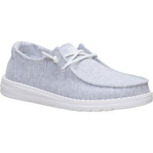 HEYDUDE Wendy Stretch Jersey Textil Damen Mokkasins Hellgrau