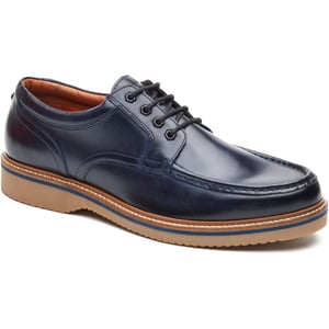 Base London Langdon Leder Herren Marineblau Bootschuhe
