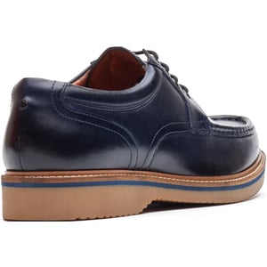 Base London Langdon Leder Herren Marineblau Bootschuhe