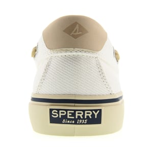 Sperry Helm 2-Augen Textil Herren Weiße Bootsschuhe
