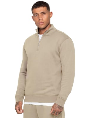 Enzo Milano | Herren Sweatshirt mit Halbem Reißverschluss