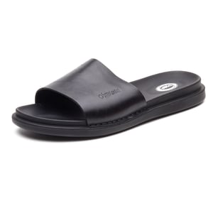 Base London Albany Leder Herren Schwarz Pantoletten