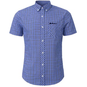 Ben Sherman Oxford Herrenbluse Blau