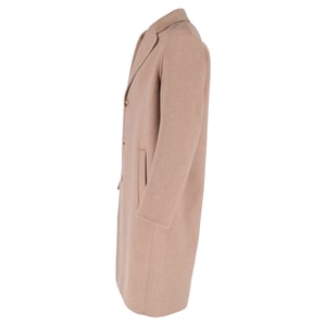 Acne Studios langer Mantel aus beiger Wolle