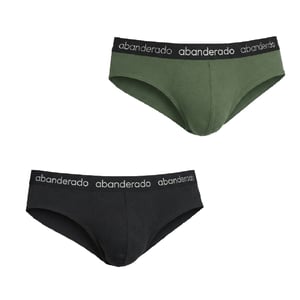 2er-Pack Männer Elasthan Baumwoll Slip AA595