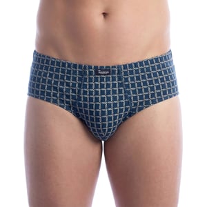 3er-Pack Herren Essenzielle Bedruckte Slips mit Öffnung A0090