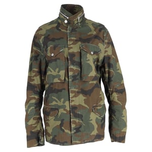 Amiri M-65 Feldjacke mit Tarnmuster aus grüner Baumwolle