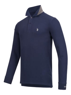 U.S. POLO ASSN. Herren Longsleeve Poloshirt aus Baumwoll-Elasthan