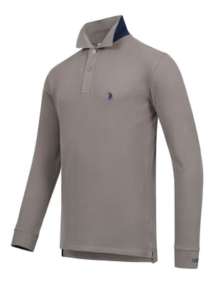 U.S. POLO ASSN. Herren Longsleeve Poloshirt aus Baumwoll-Elasthan