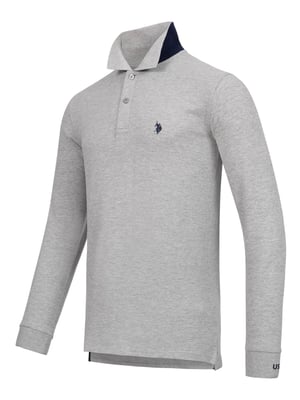 U.S. POLO ASSN. Herren Longsleeve Poloshirt aus Baumwoll-Elasthan