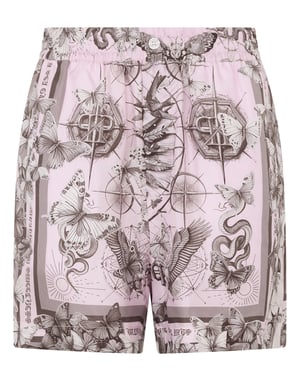 Silk Shorts Butterfly Tattoo