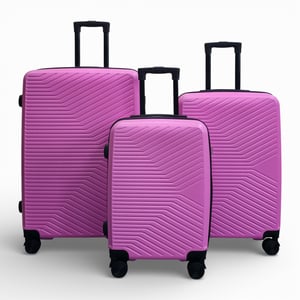 Pinker Hardshell-Koffer Robuster 8-Rad-Kabinenkoffer