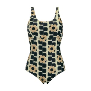 Regatta - "Orla Kiely" Badeanzug für Damen (Schwarz/Weiß)