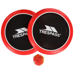 Trespass - Schläger und Ball Spiel "Stringbatz Trampoline" (Rot/Schwarz/Weiß)