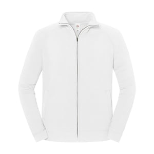 Fruit of the Loom - "Iconic Premium" Sweatjacke für Herren/Damen Unisex (Weiß)