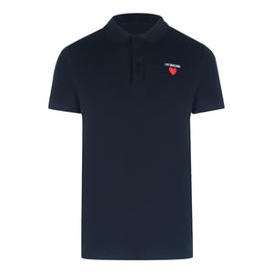 Love Moschino Poloshirt Mit Herzlogo In Marineblau