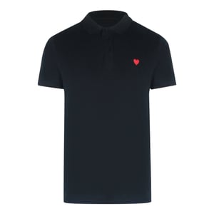 Love Moschino Poloshirt Mit Kleinem Herz, Schwarz