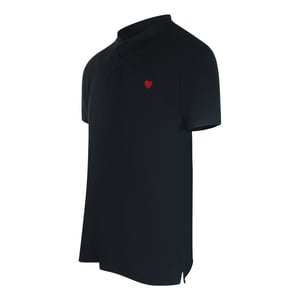 Love Moschino Poloshirt Mit Kleinem Herz, Schwarz