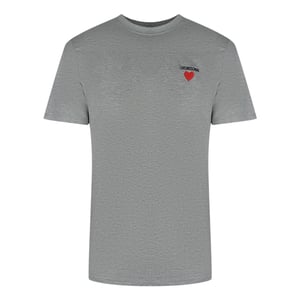 Moschino T-shirt Mit Kleinem Logo, Grau