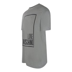Moschino Box Logo Graues T-shirt