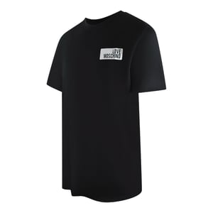 Schwarzes T-shirt Mit Moschino-blocklogo