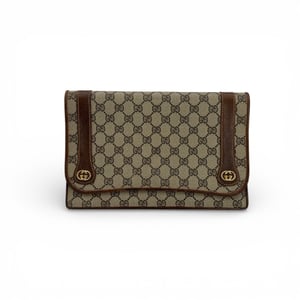 Gucci Vintage Stoff-Clutch
