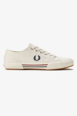 Fred Perry B708 Vintage Tennis Canvas Herren Sneakers Weiß
