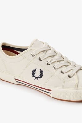 Fred Perry B708 Vintage Tennis Canvas Herren Sneakers Weiß