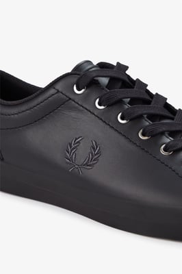 Fred Perry Baseline Leder Herren Schwarz Trainers