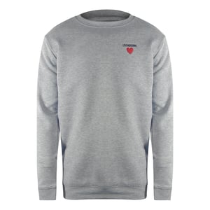 Moschino Herz-logo-sweatshirt, Grau