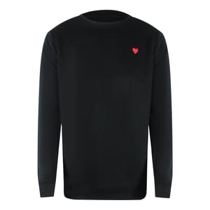 Love Moschino Sweatshirt Mit Kleinem Herzlogo, Schwarz