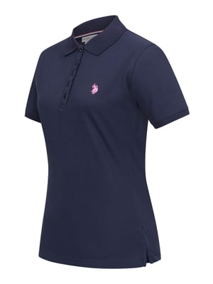 U.S. POLO ASSN. Damen Poloshirt kurzarm aus Baumwoll-Elasthan