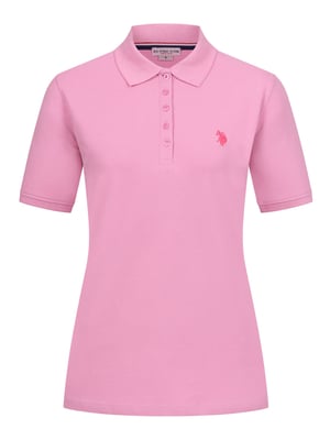 U.S. POLO ASSN. Damen Poloshirt kurzarm aus Baumwoll-Elasthan