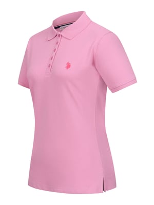 U.S. POLO ASSN. Damen Poloshirt kurzarm aus Baumwoll-Elasthan