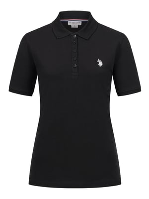 U.S. POLO ASSN. Damen Poloshirt kurzarm aus Baumwoll-Elasthan