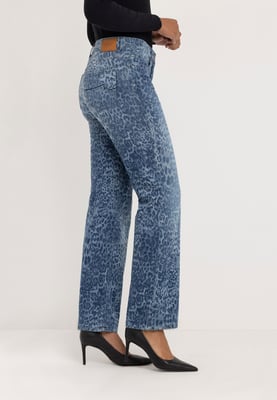 Kora Denim Gerade Jeans | Authentischer Blaudruck