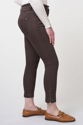 Twigie Kolorierte Shape-On Gerade Jeans Shorts | Schokolade