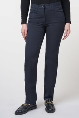 Kora Sportliche Bi-Stretch Gerade Jeans | Marineblau