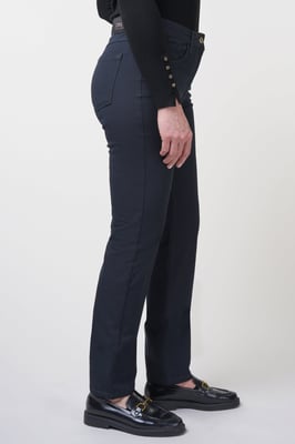 Kora Sportliche Bi-Stretch Gerade Jeans | Marineblau