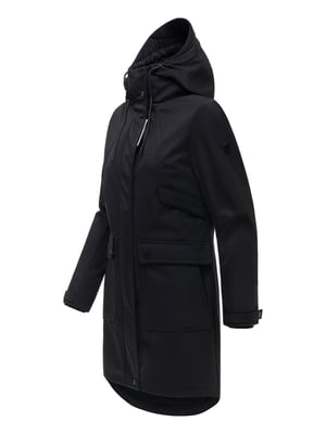 Navahoo Damen Softshell Übergangsjacke Morgennebel mit Kapuze