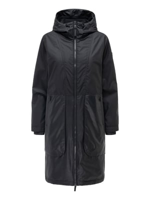 Navahoo Damen Parka Übergangsjacke Edelumhang mit Kapuze