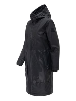 Navahoo Damen Parka Übergangsjacke Edelumhang mit Kapuze