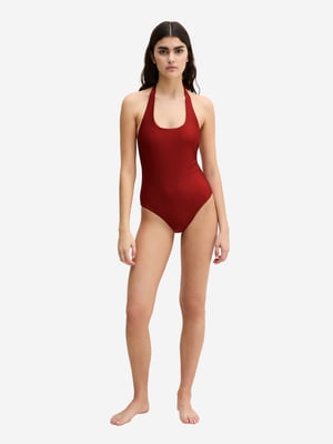 Marc O'Polo Damen Badeanzug ShinySchwimmanzug, Einteiler, Bademode