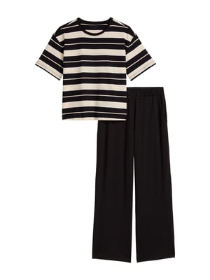 Marc O'Polo Damen Pyjama Mix N MatchSchlafanzug, Pyjama Set, Nachtwäsche