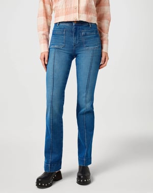 Wrangler - Flare Solid Blue