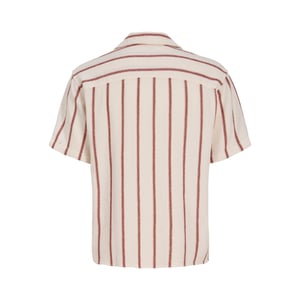 Jack & Jones Hemd Coba Stripe Resort Baumwollhemd Beige