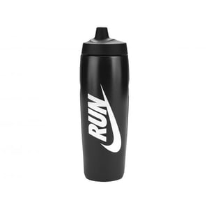 Nike - "Refuel" Wasserflasche, Grafikdruck, 680ml (Schwarz/Weiß)